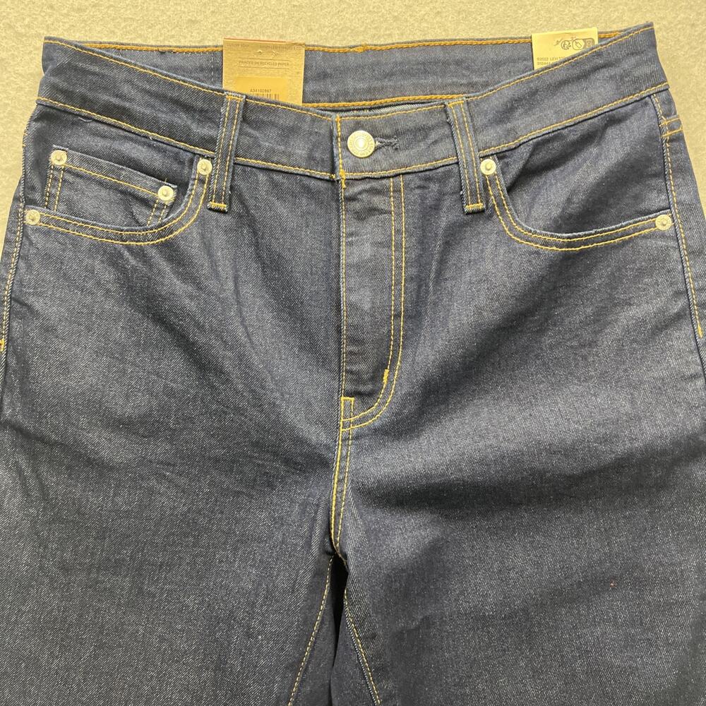 Levis 726 High Rise Flare Dark Wash Jeans Women’s 29x32 NWT Western Rodeo - Picture 4 of 10